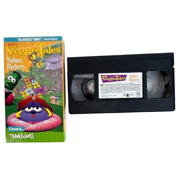 8 VeggieTales VHS Tapes LarryBoy Silly Sing-Along Madame Blueberry Rack Shack - Picture 5 of 10